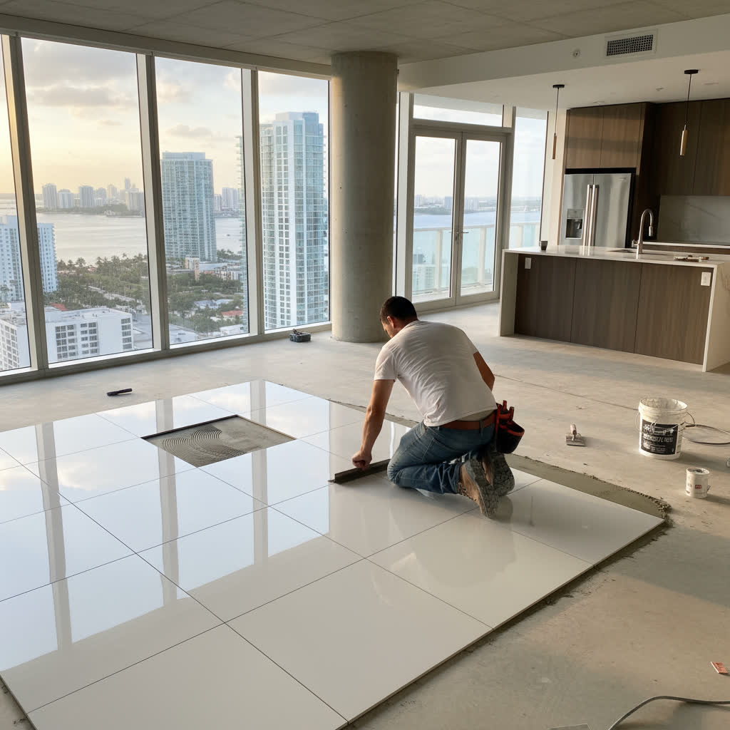 Instalación de Azulejos de Porcelana